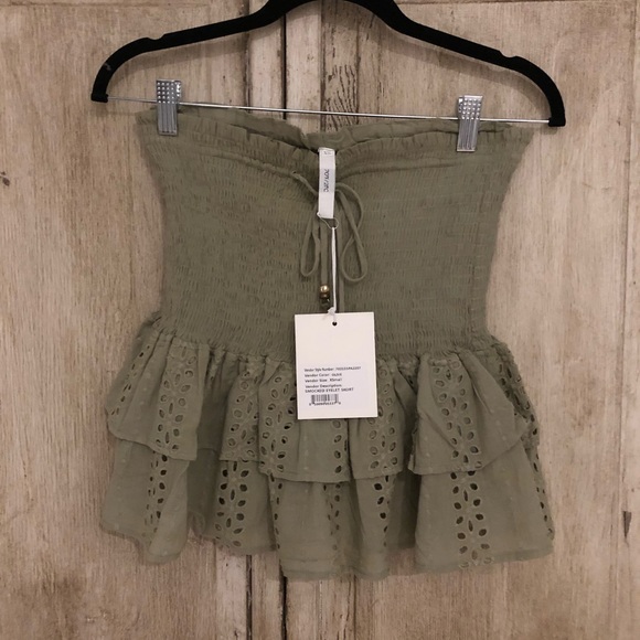 70 degree F/ 21 degree C Dresses & Skirts - NWT Super Cute!! Smocked Eyelet Skort